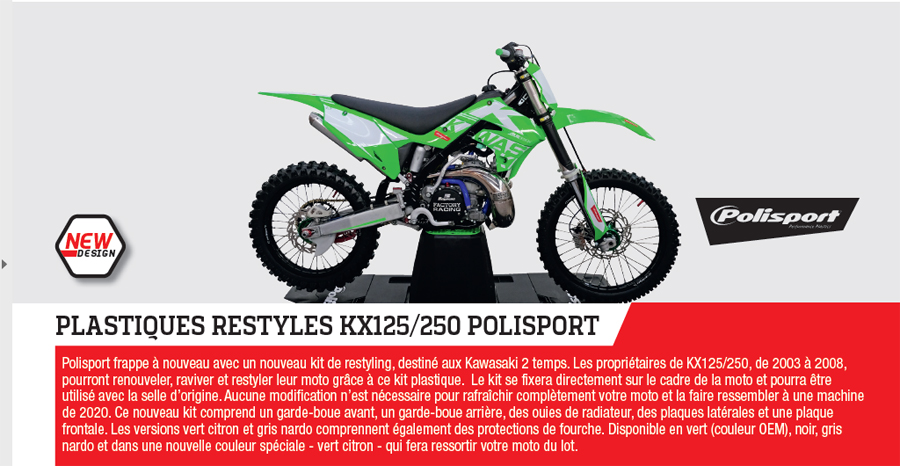 KIT PLASTIQUE POLISPORT 125/250 KX RESTYLE