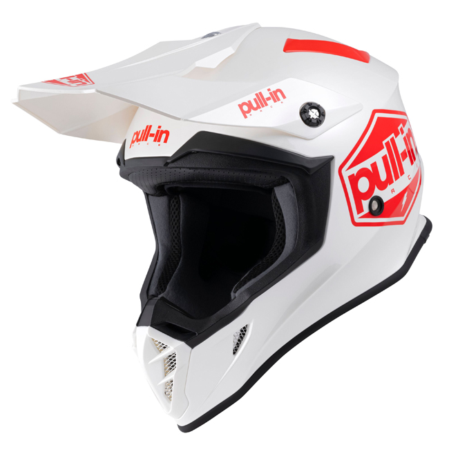 CASQUE PULL IN Solid Blanc/Rouge