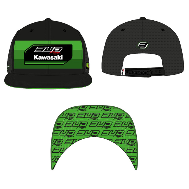 CASQUETTE BUD RACING Noir/Vert