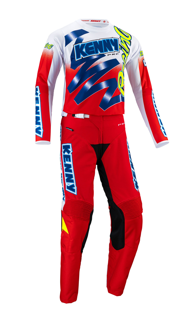 Casque Kenny Decade BMX VTT Jaune Fluo et Rouge 2020 - Taille : L